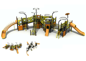 kids outdoor playset outdoor playground equipment custom playground PE-HT-001