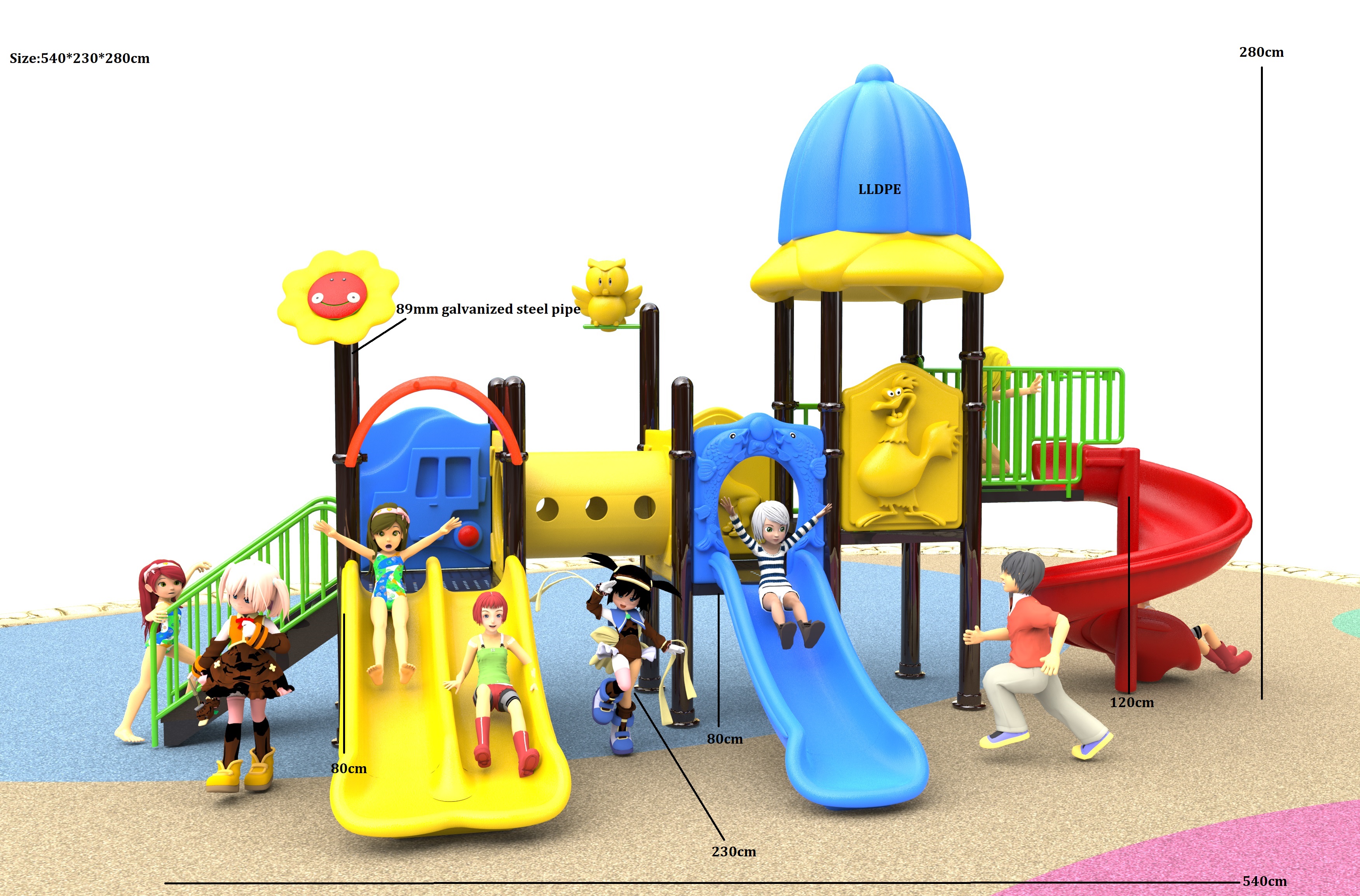 kid outdoor playground equipment HT-89002