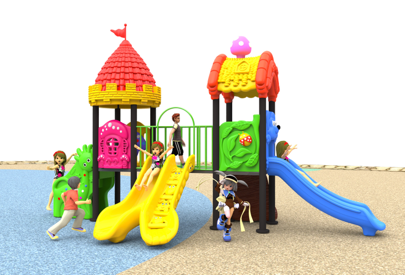 kid plastic outdoor playground equipment HT-76107