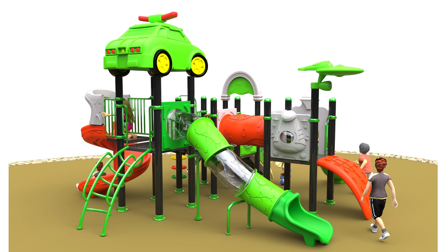 kids outdoor playset outdoor playground equipment custom playground HT-14001