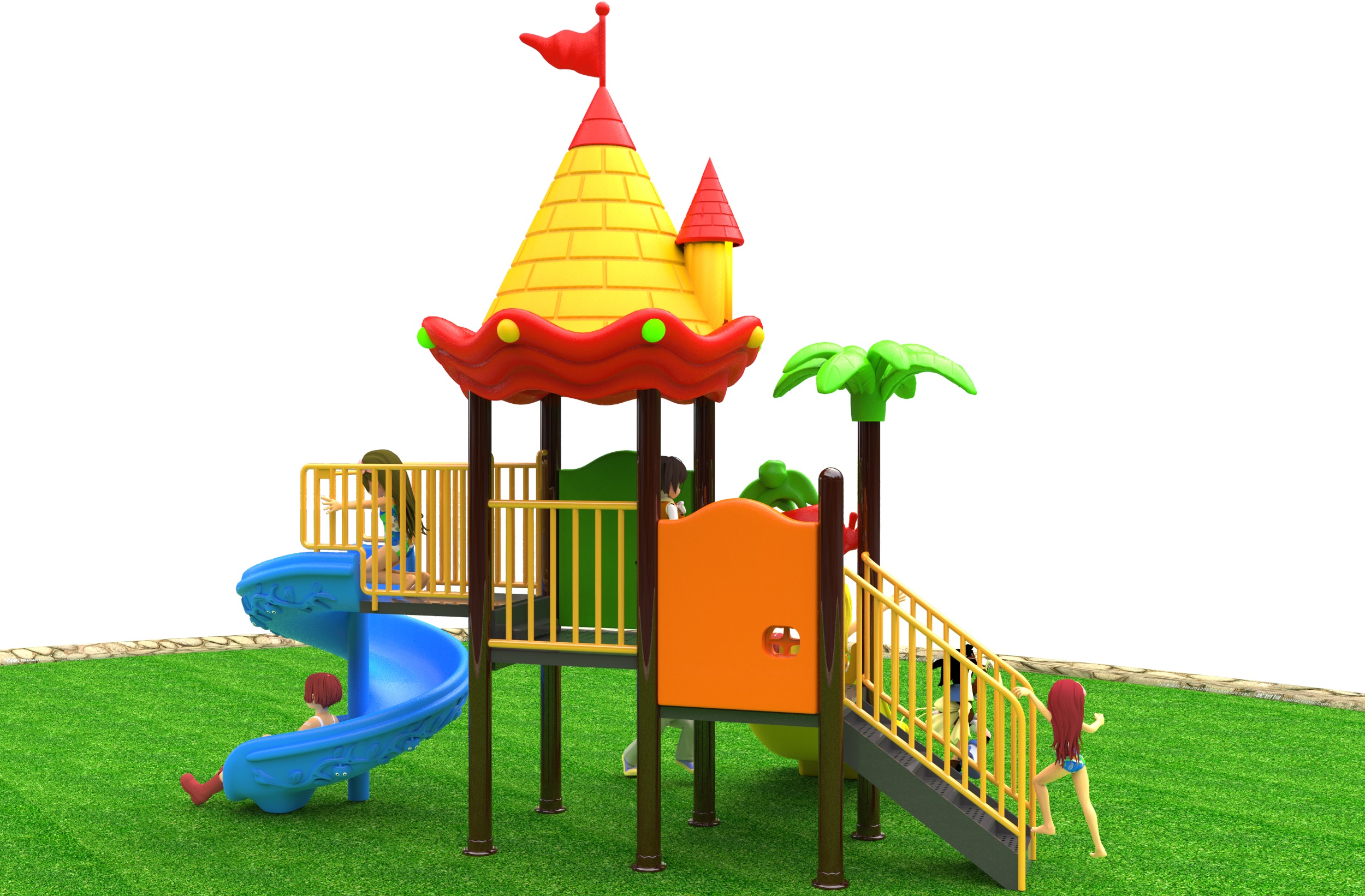 outdoor slide for kids HT-76128