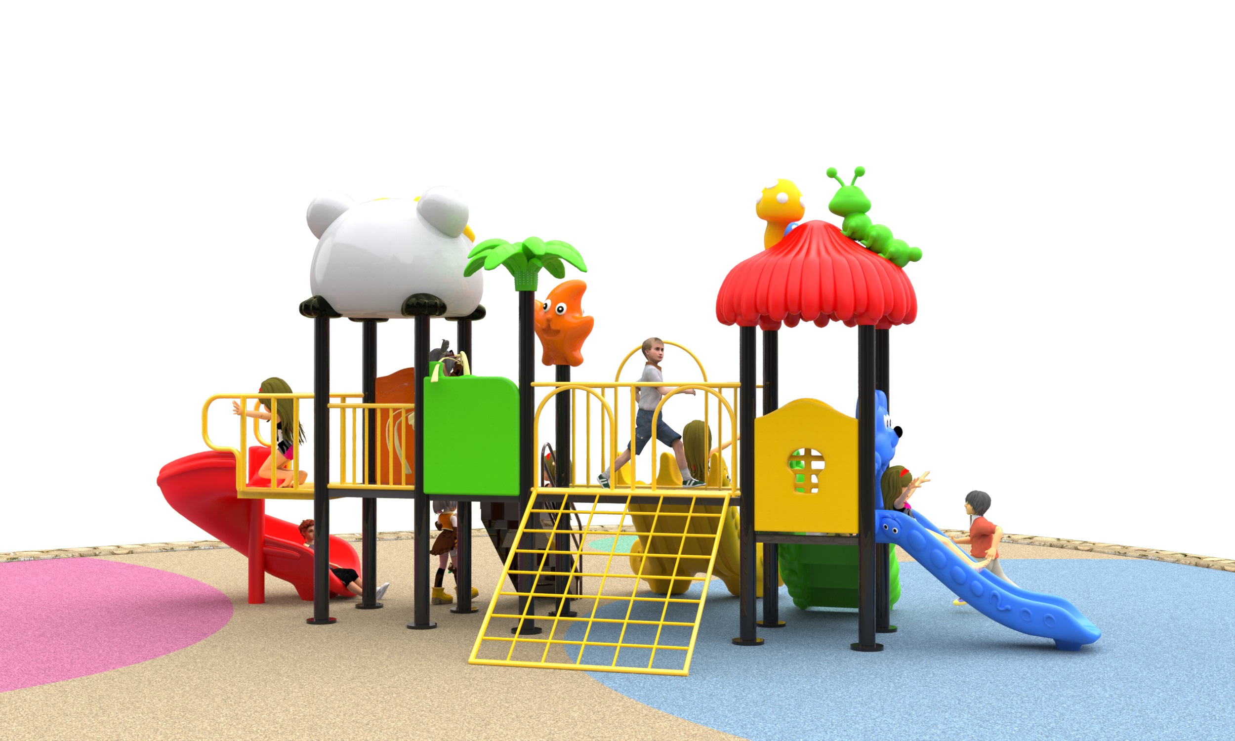 kids outdoor playground set HT-76119
