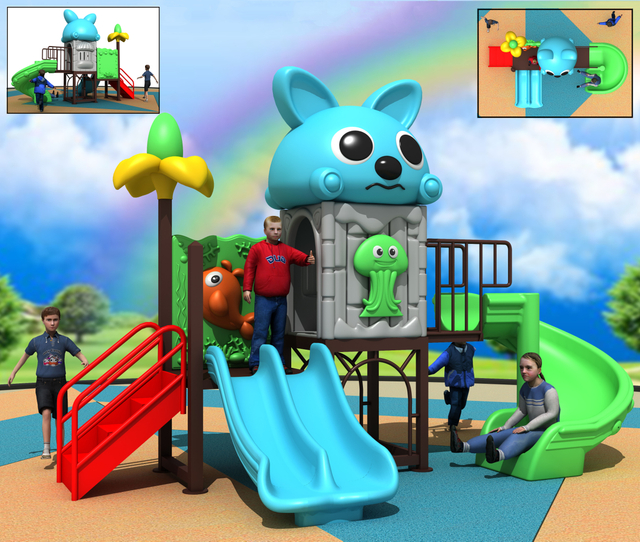 kids outdoor playground HT-55116