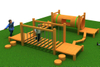 wooden playground for kids backyard MH-058
