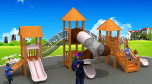 wooden playground play equipment MH-054