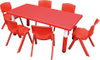adjustable plastic table for children SLZ-002