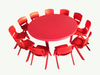 plastic round table for children SLZ-054