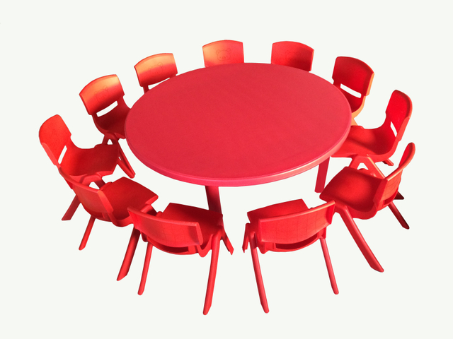 plastic round table for children SLZ-054