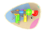 outdoor adventure playground equipment HT-76040