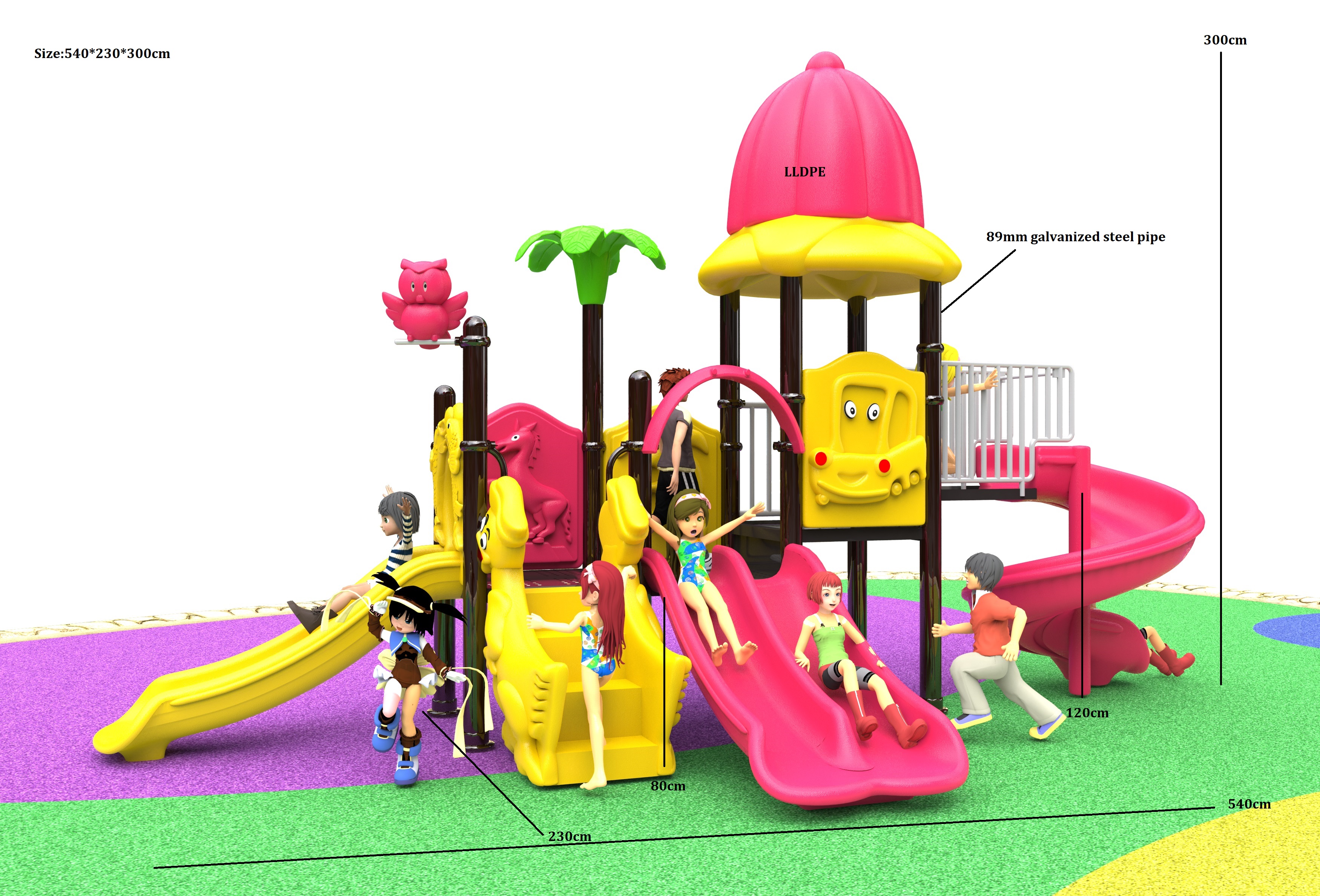 outdoor playset playground equipment HT-89015