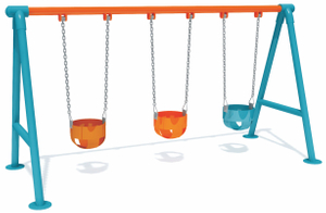 baby swing set for outdoor park QQ-019