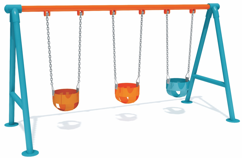 baby swing set for outdoor park QQ-019