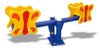 Playground Spring Horse Seesaw From JY SL-QB-058