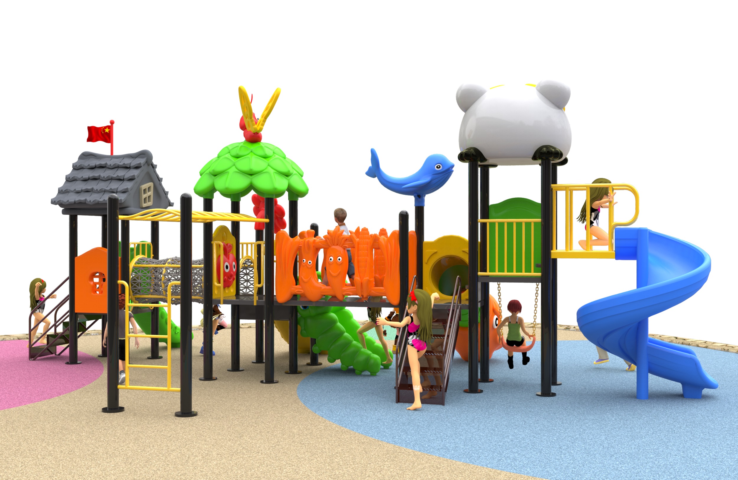 kid outdoor playground equipment HT-76121