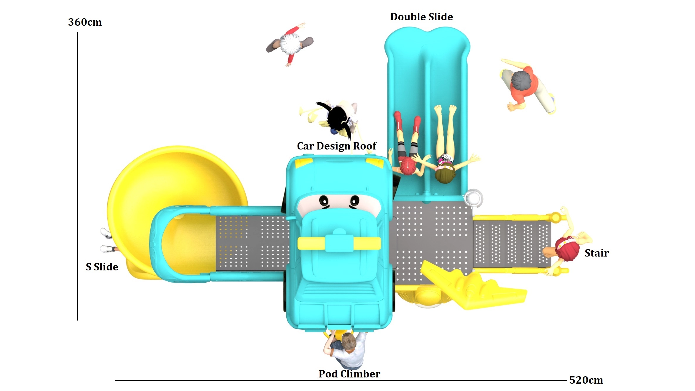 kids preschool playground equipment HT-14012