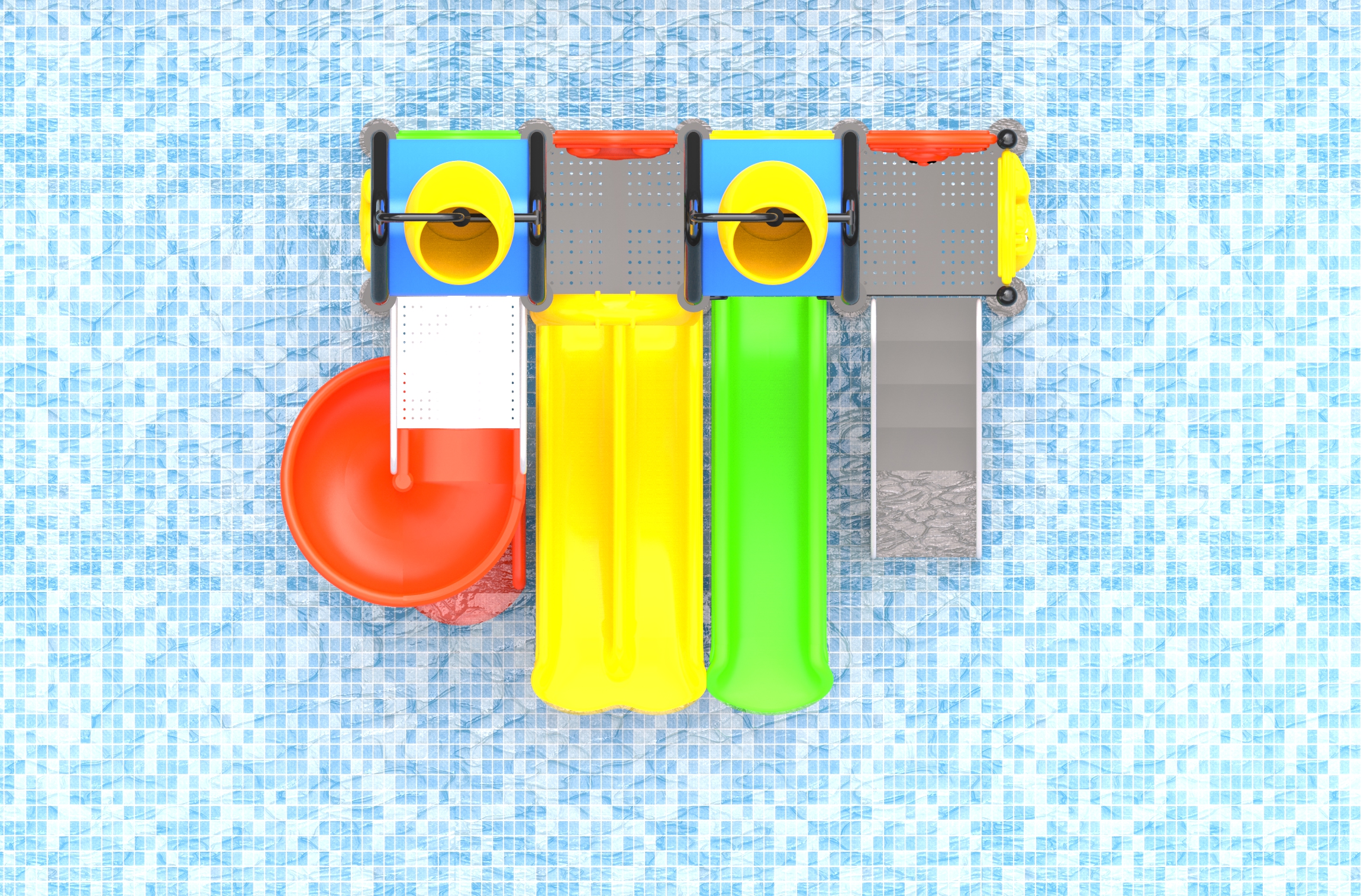 kids water feature playground HT-76209