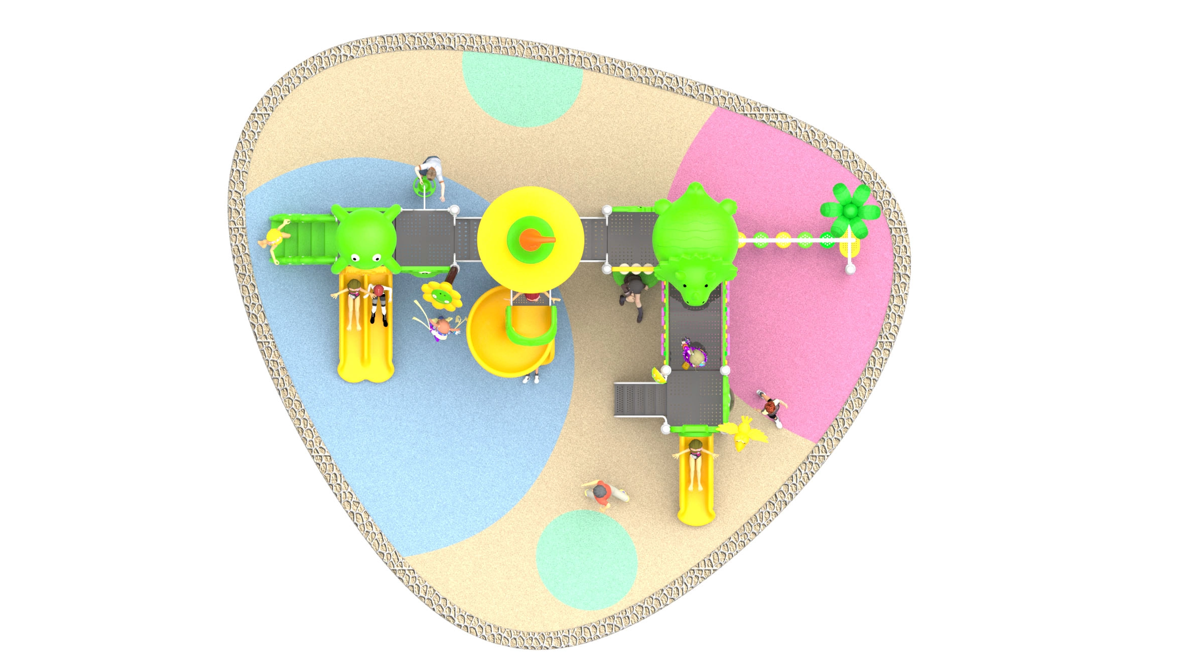 children outdoor play area HT-14078