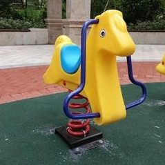 Spring See Saw in the park rocking Horse to playground YM-061