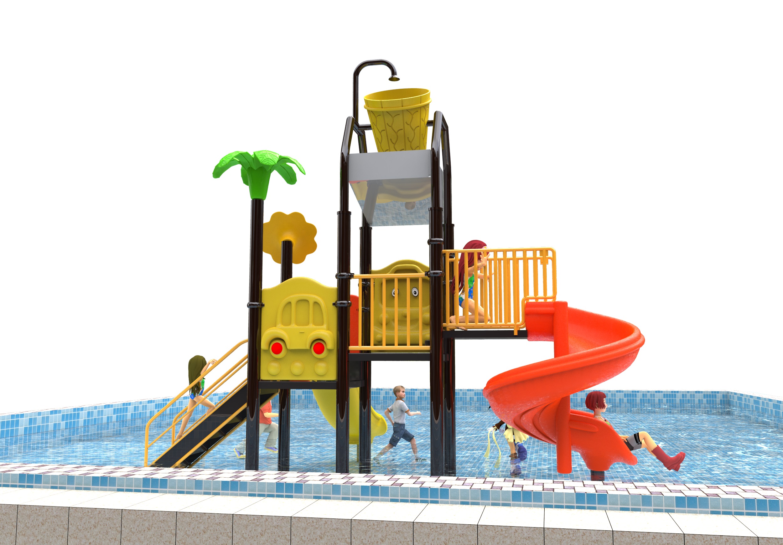 kids water playground equipment HT-89096