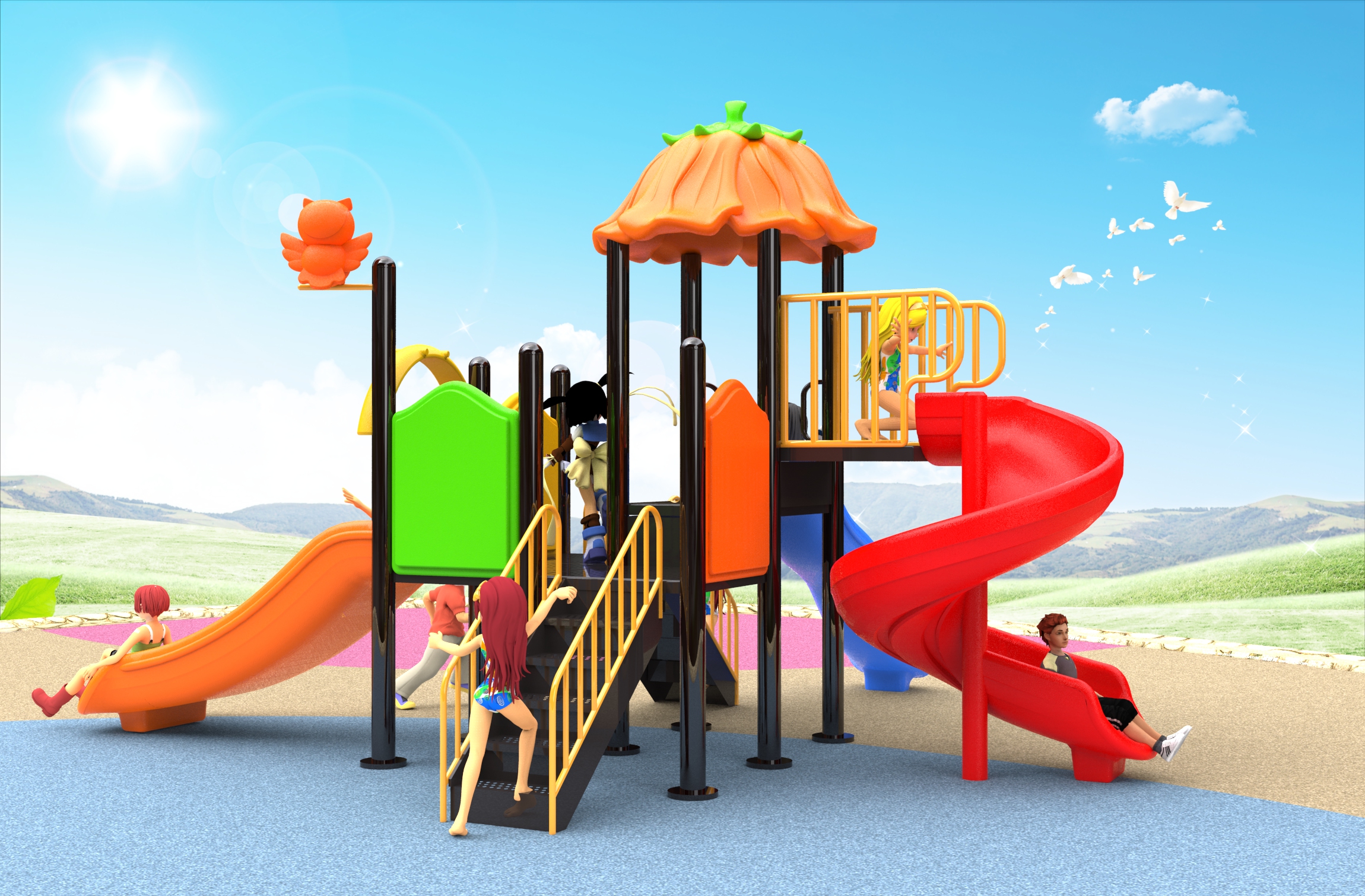 kids backyard playground HT2376021