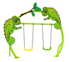 outdoor garden swing set QQ-075(PE)