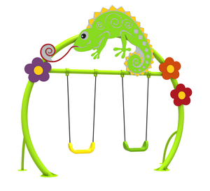 kids outdoor swing set QQ-074(PE)