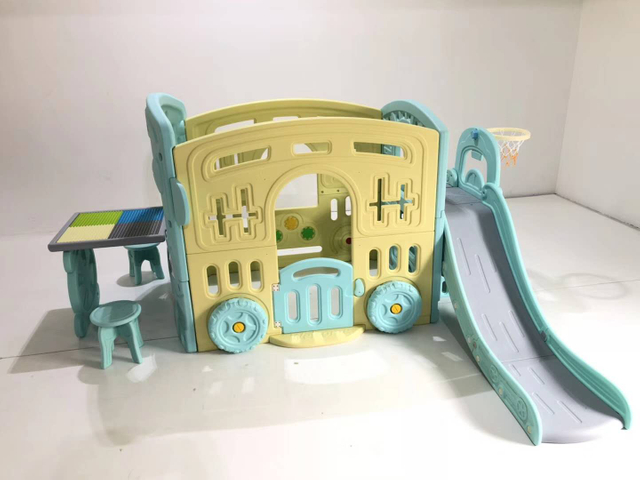 kids indoor plastic slide play house for sale SLWJ-022