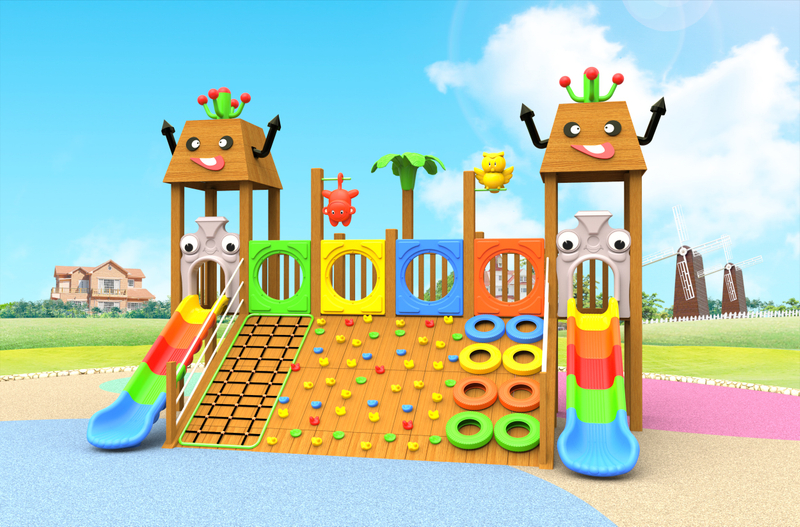 wooden outdoor play equipment HT-WD23004