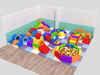 toddler's soft playground equipment set 