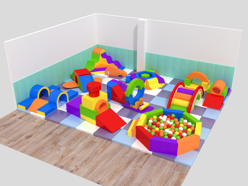toddler's soft playground equipment set 