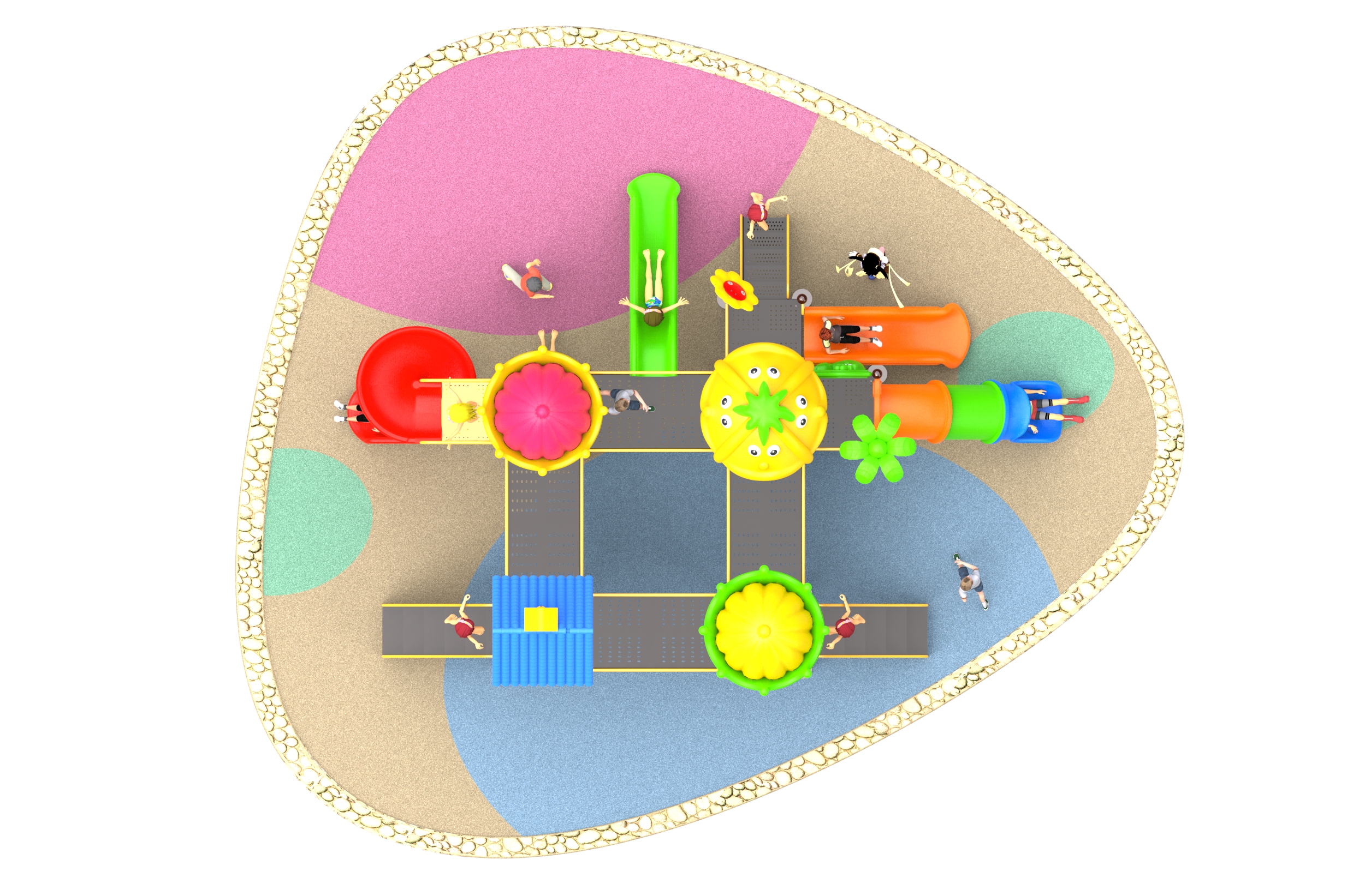 school playground equipment play set HT-760031