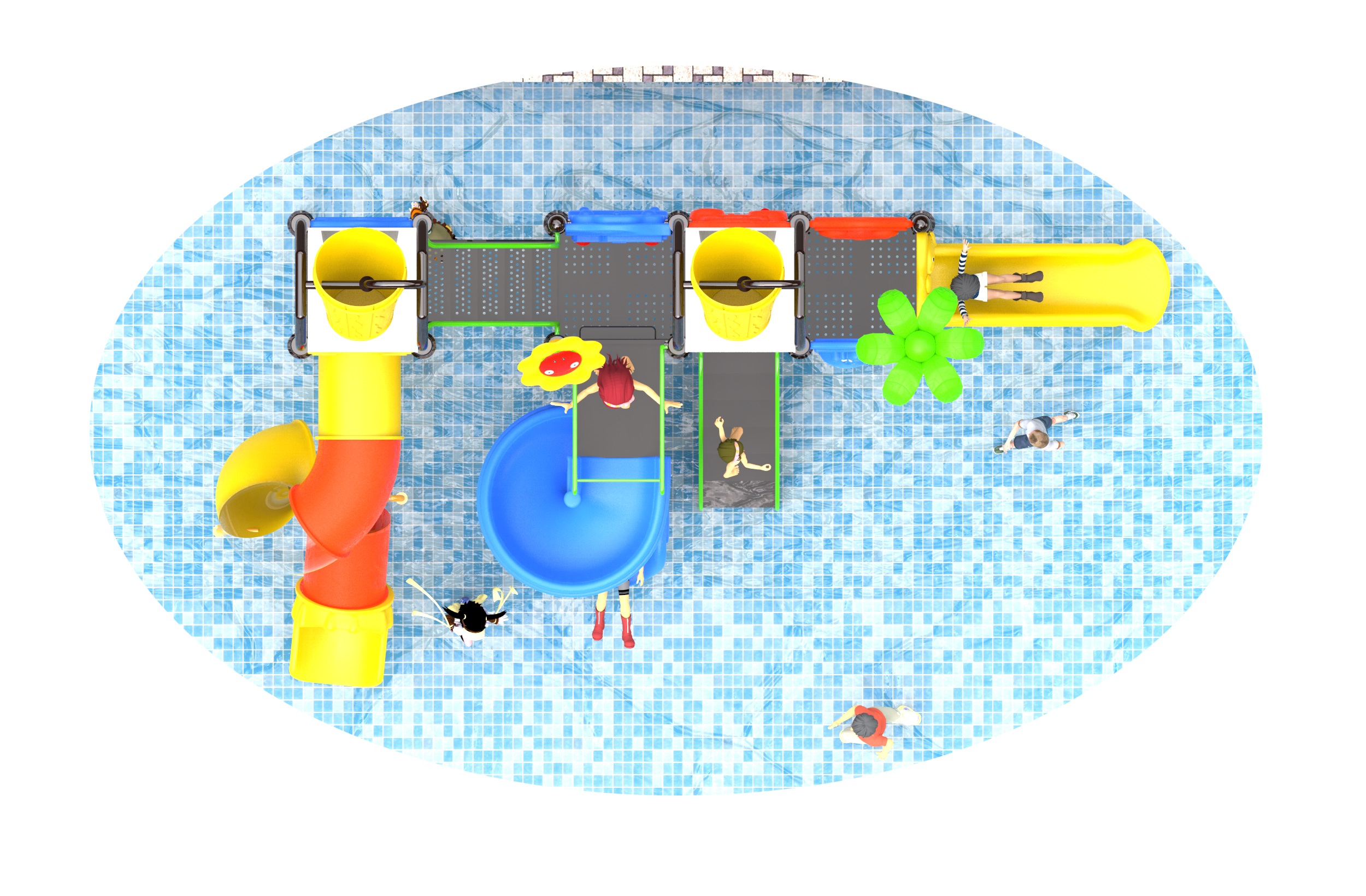 kid plastic outdoor playground equipment HT-2389044