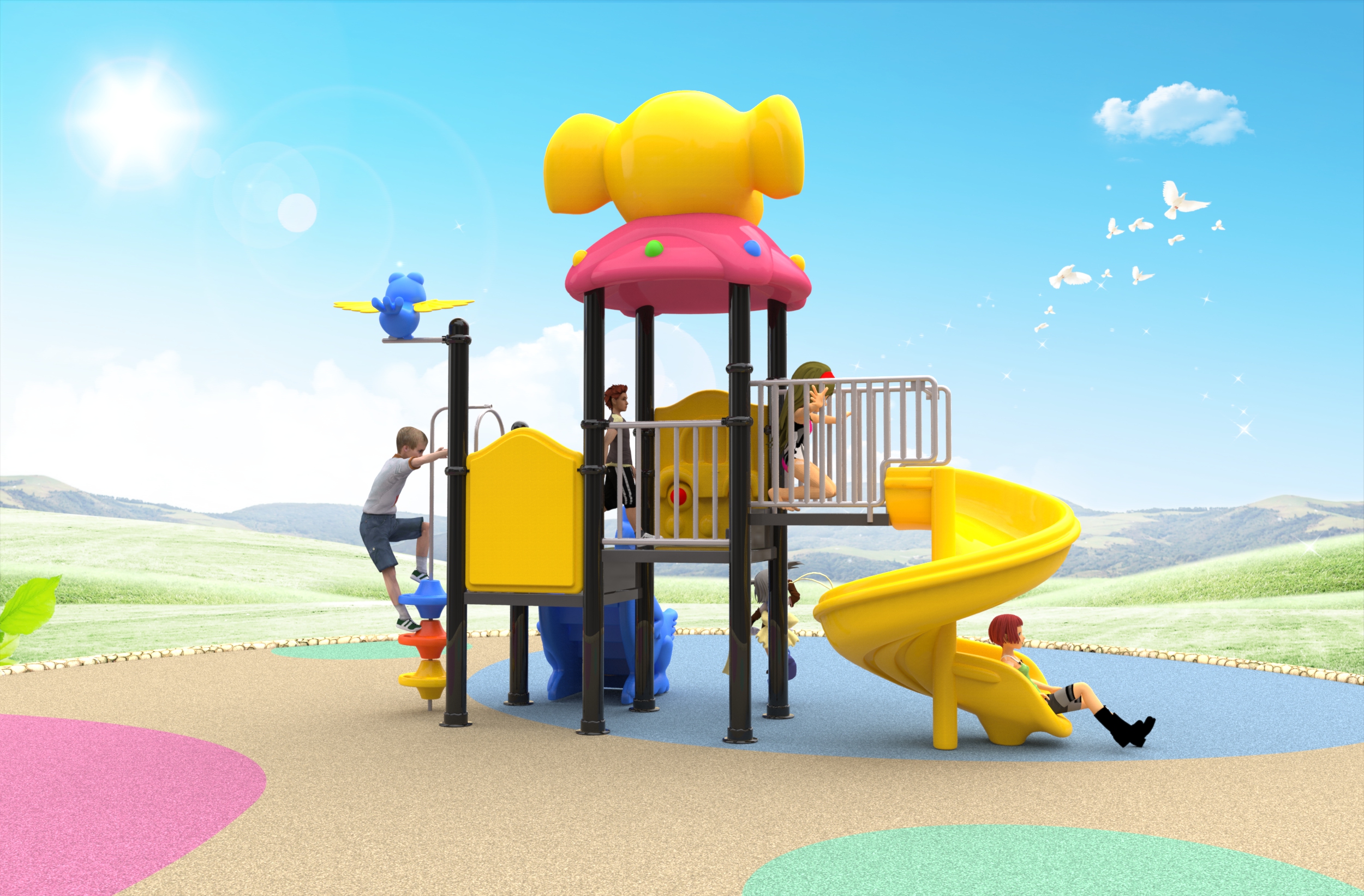 outdoor adventure playground equipment US$583 BIG SALES!!!