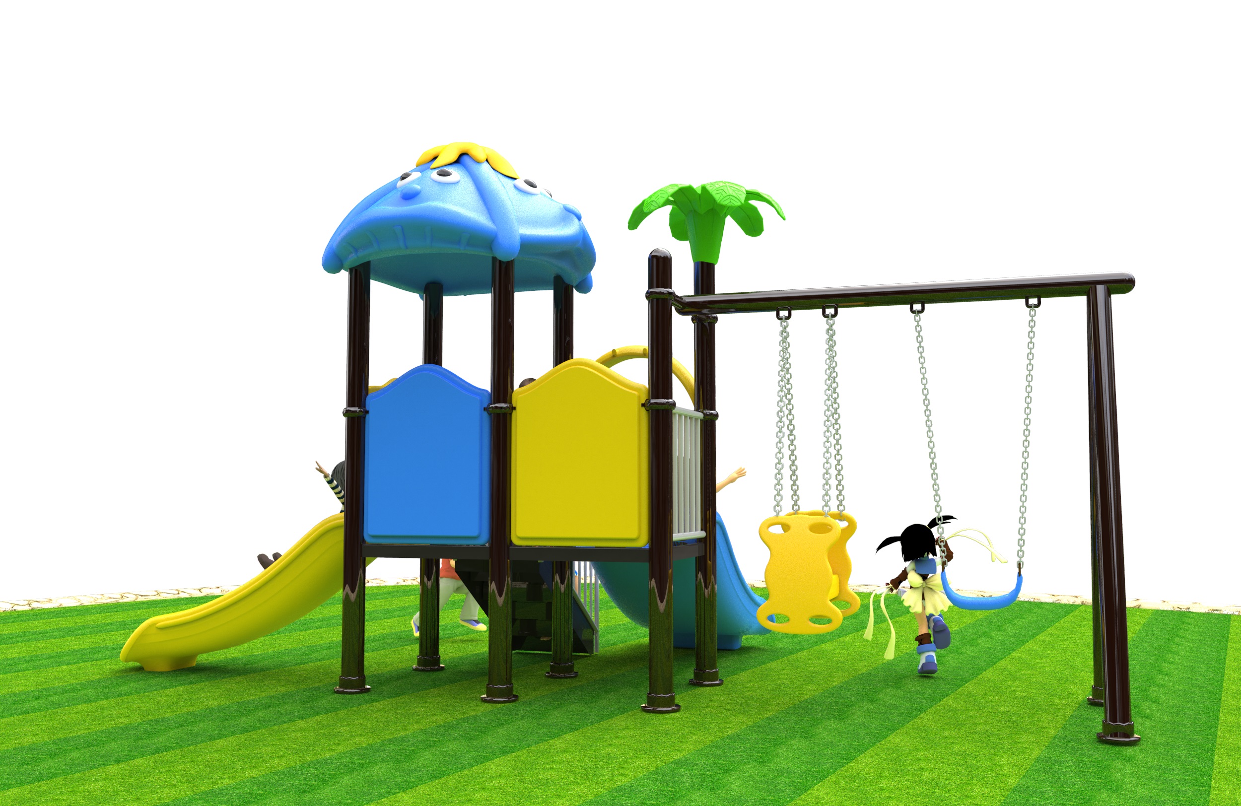 school playground toddler playground equipment HT-89012