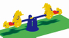 Gym Teeter-Totter Seesaw Playground Set PE-QB-009