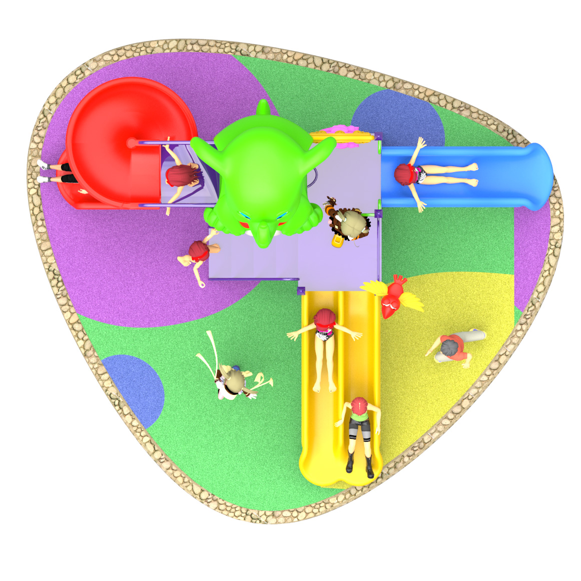 small backyard playground HT-55018