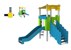 kids outdoor playset outdoor playground equipment custom playground PE-HT-017