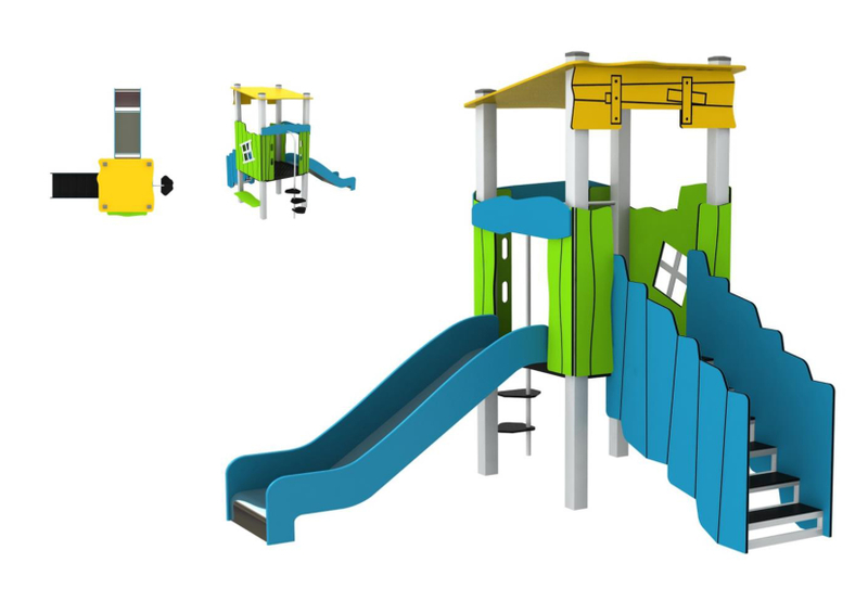 kids outdoor playset outdoor playground equipment custom playground PE-HT-017