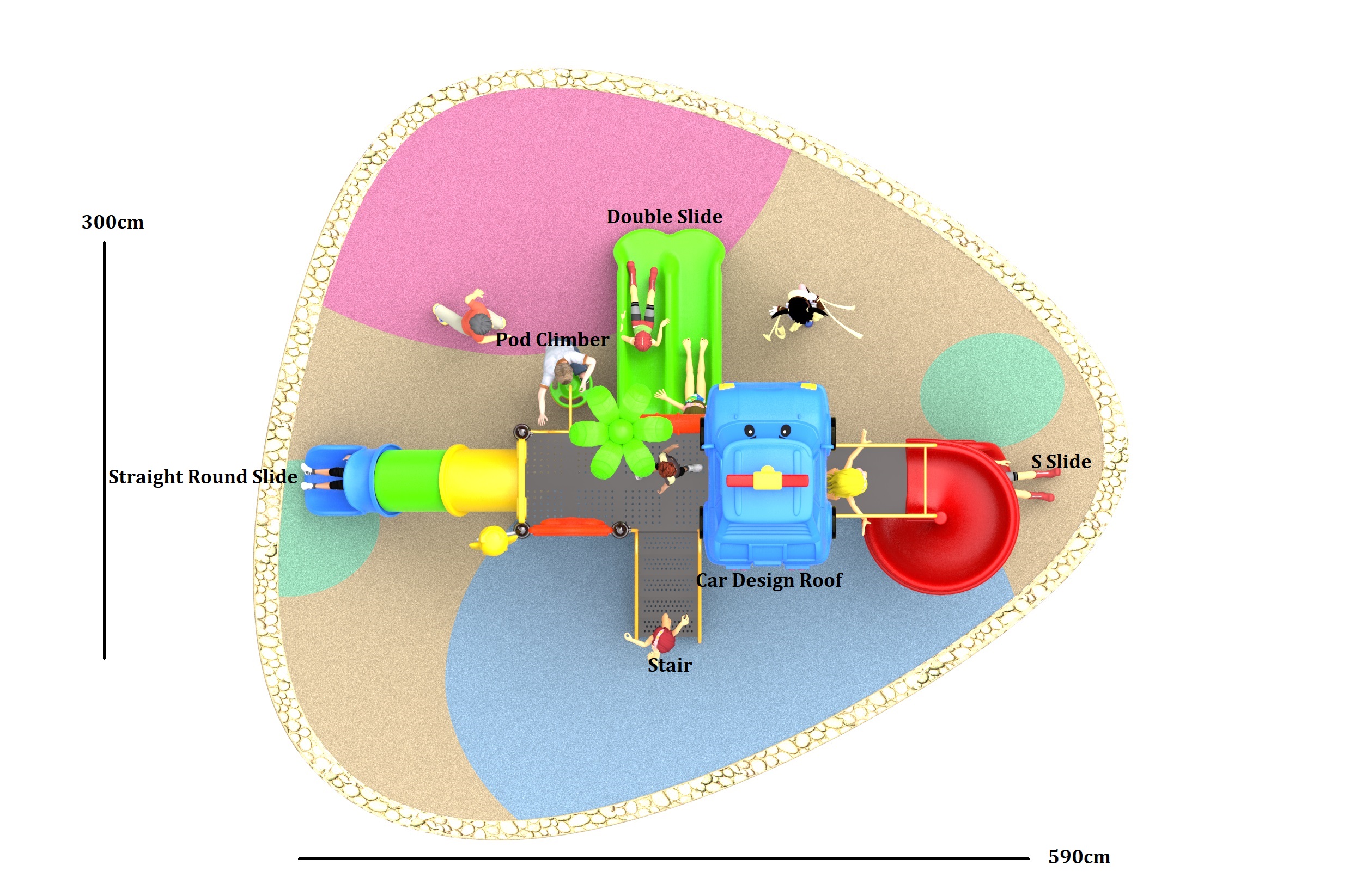 outdoor playground equipment for children HT-89001