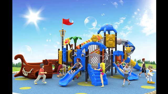 kid plastic outdoor playground equipment HT-14043