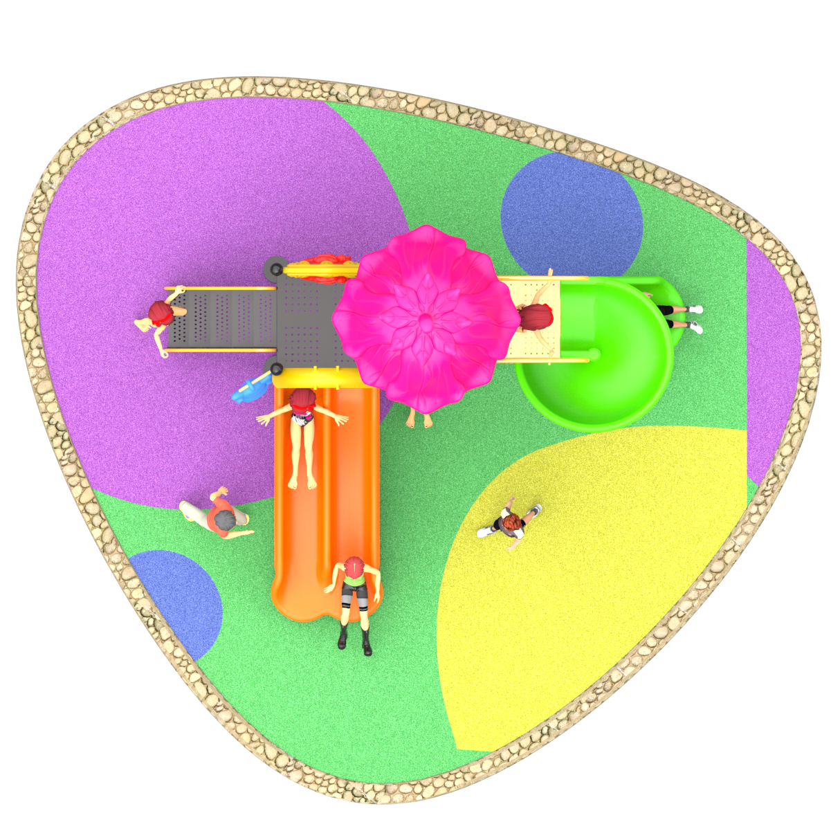 commercial children playground HT-76055