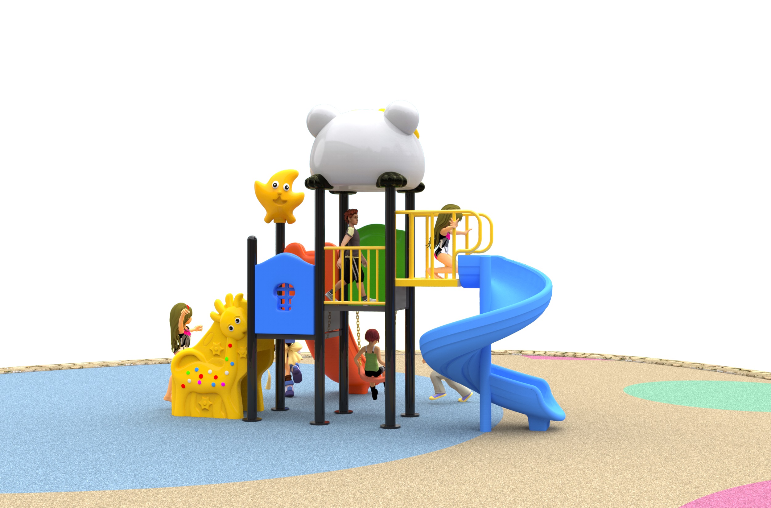 outdoor playground for daycare HT-76088