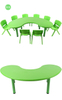 Kindergarten furniture kids plastic table and chair set study desk homework table learning desk for kindergarten SLZ-040