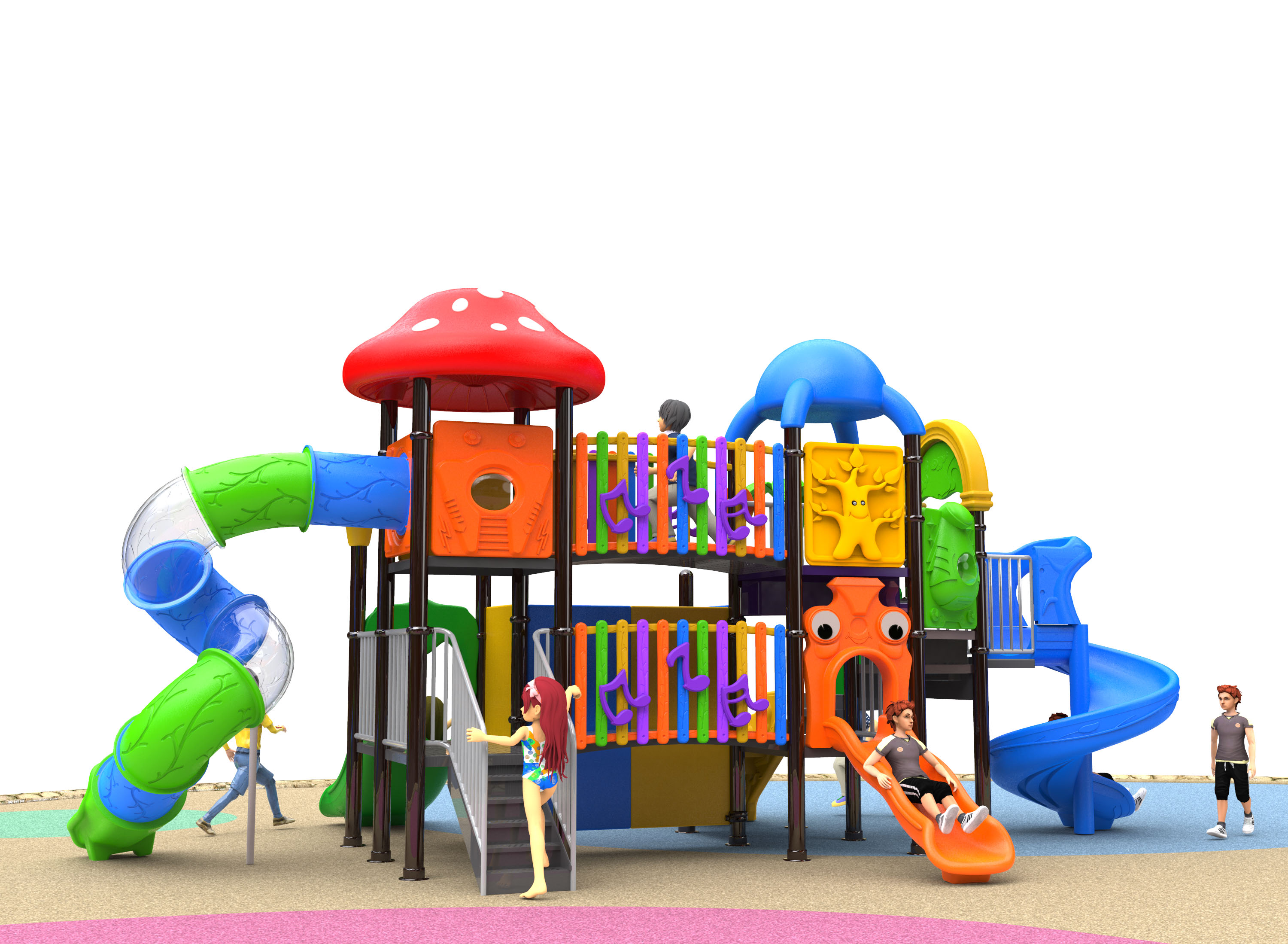 kid plastic outdoor playground equipment HT-14087