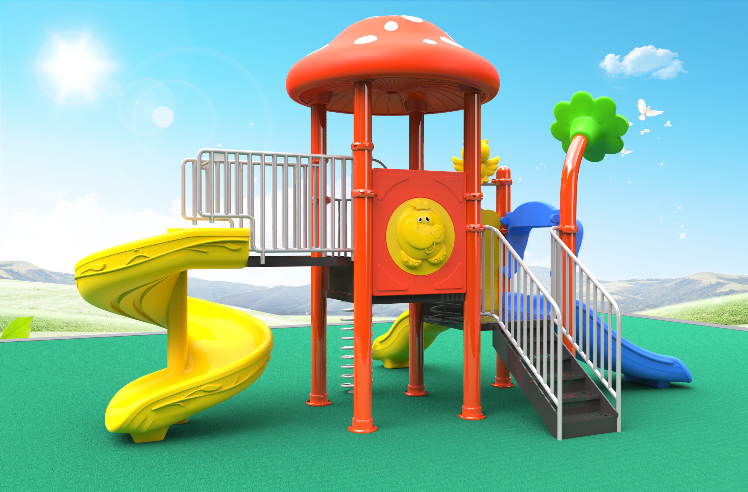 commercial outdoor play equipment HT-14090