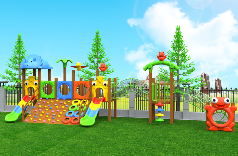 wooden playground equipment HT-WD23003