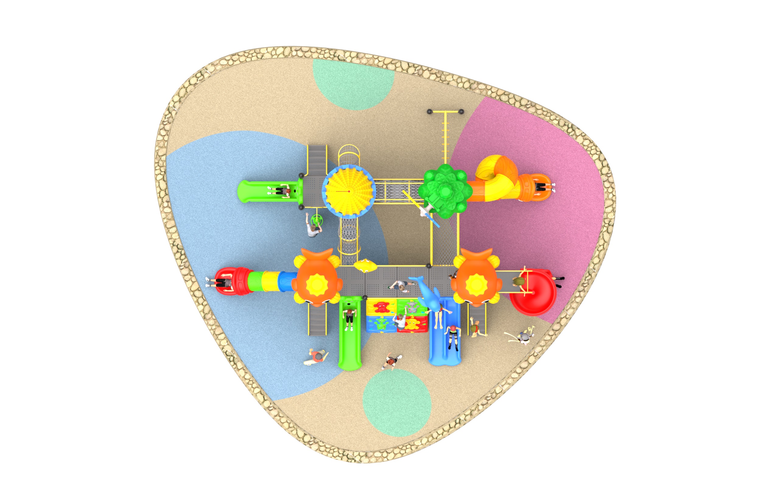 commercial outdoor playground equipment HT-89038