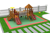 wood playground equipment for older students HT-WD23014
